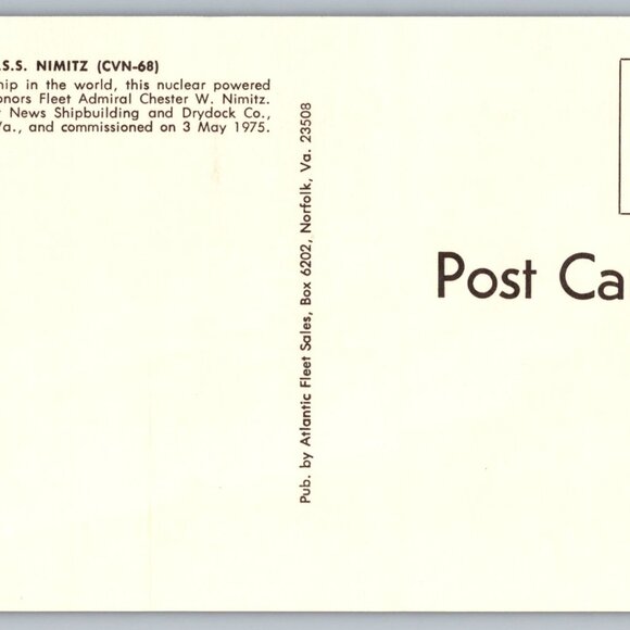 Postcard  Unposted Warships [CV] Lot of 8 Historic Collection #1171 - Picture 14 of 16